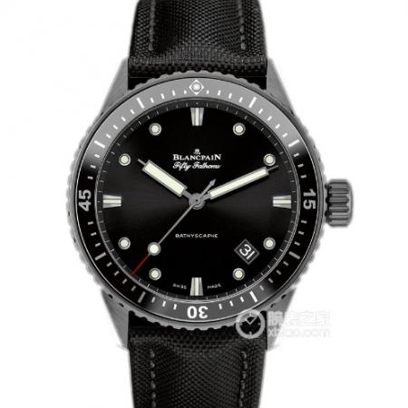 ZF厂宝珀五十寻系列5000-0130-B52A黑面麻媒传媒在线观看Cal.1315机芯43MM男士手表