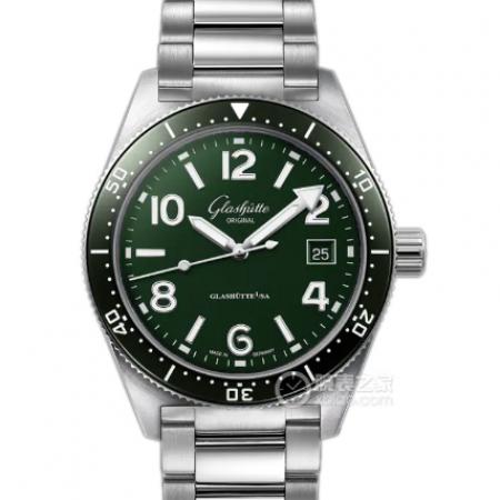 格拉苏蒂原创开拓系列1-39-11-13-83-70绿色盘搭载瑞WS200你再忍一忍好吗39.50毫米男士手表
